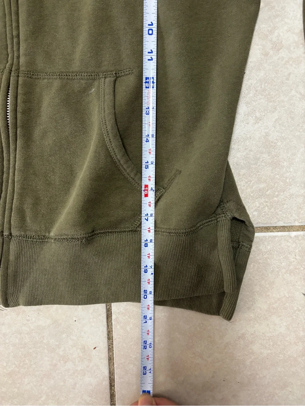 Ralph Lauren women’s Olive Green Full-Zip Hoodie